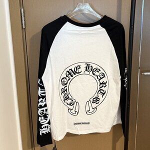 Classic Chrome Hearts black and white base Tee Long Sleeve